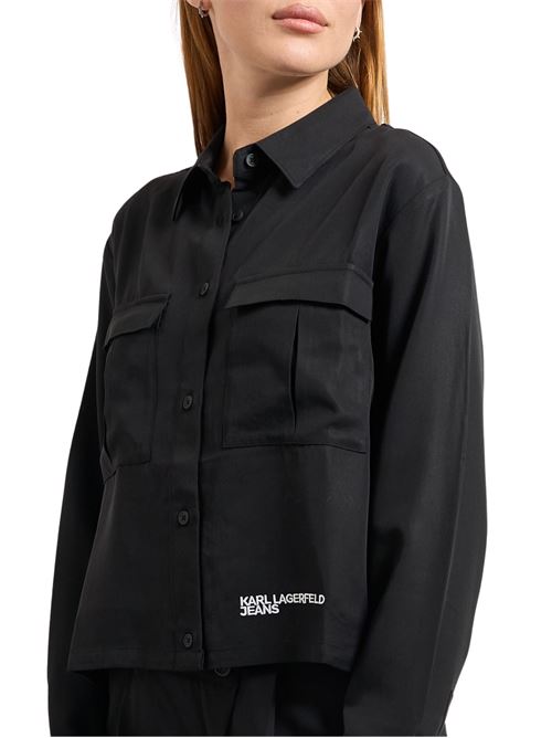 Camicia overshirt maniche lunghe Karl Lagerfeld jeans | A3W11009999